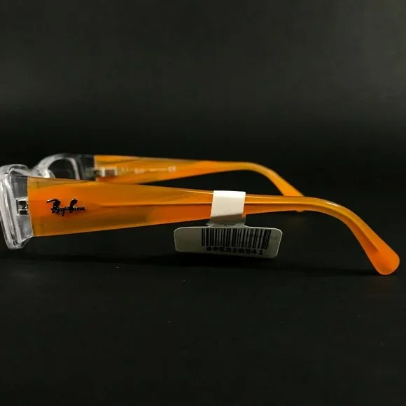 Ray-Ban RB 1518 3545 Eyeglasses Frames Orange Clear Rectangular 46-16-125
